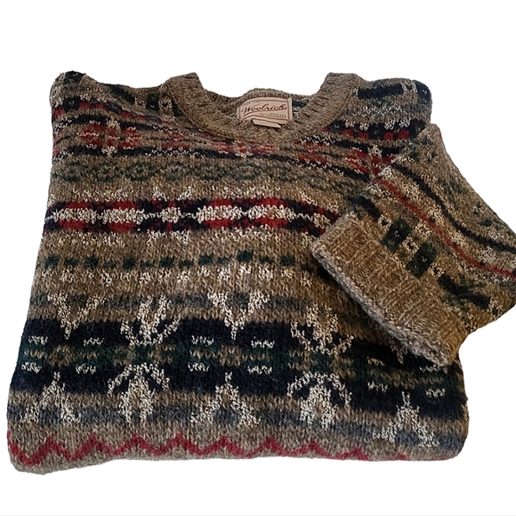 Woolrich women's 66% Wool Women’s pullover Sweater USA Large Vintage - Picture 3 of 10